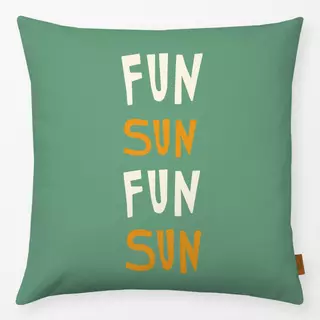 Kissen Fun Sun Grün