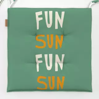 Sitzkissen Fun Sun Grün