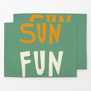 Tischset Fun Sun Grün