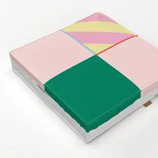 Bodenkissen Colourful Summer Checks