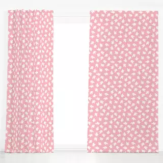 Dekovorhang Funky Elephants pink