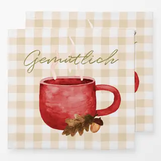 Servietten Cozy Autumn Cup