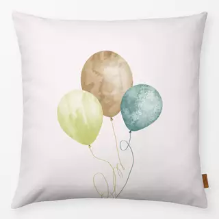 Kissen Luftballons Aquarell rosa