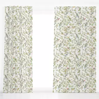 Dekovorhang Chinoiserie vintage birds III