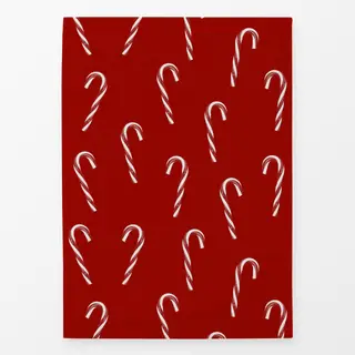 Geschirrtücher Candy Canes Muster Red