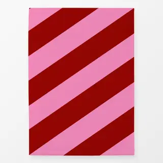 Geschirrtücher Christmas Stripes Pink Rot