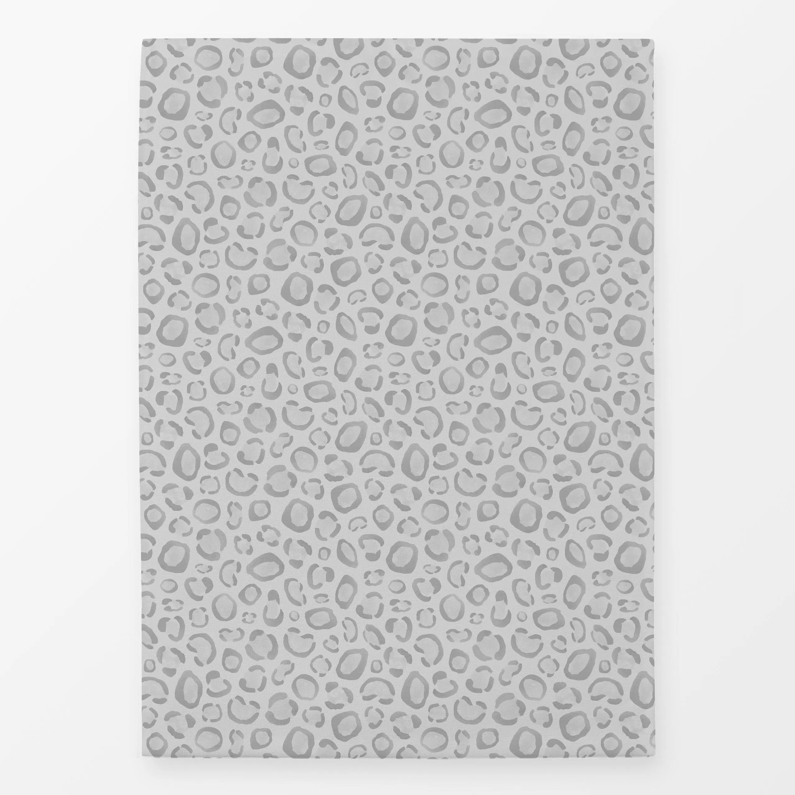 Geschirrtücher Leopard Brush Strokes grey - Tiere, Symbole & Muster - von „Karen Menzenbach"; abstrakt, grau, Wildtiere, Tie...