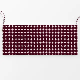 Bankauflage Organische Kreise Burgundy