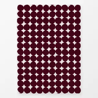Geschirrtücher Organische Kreise Burgundy