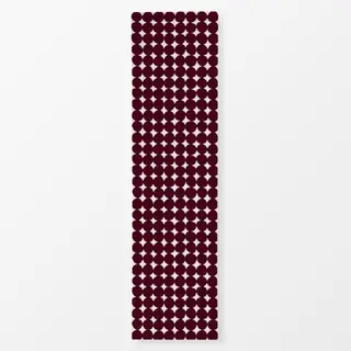 Tischläufer Organische Kreise Burgundy