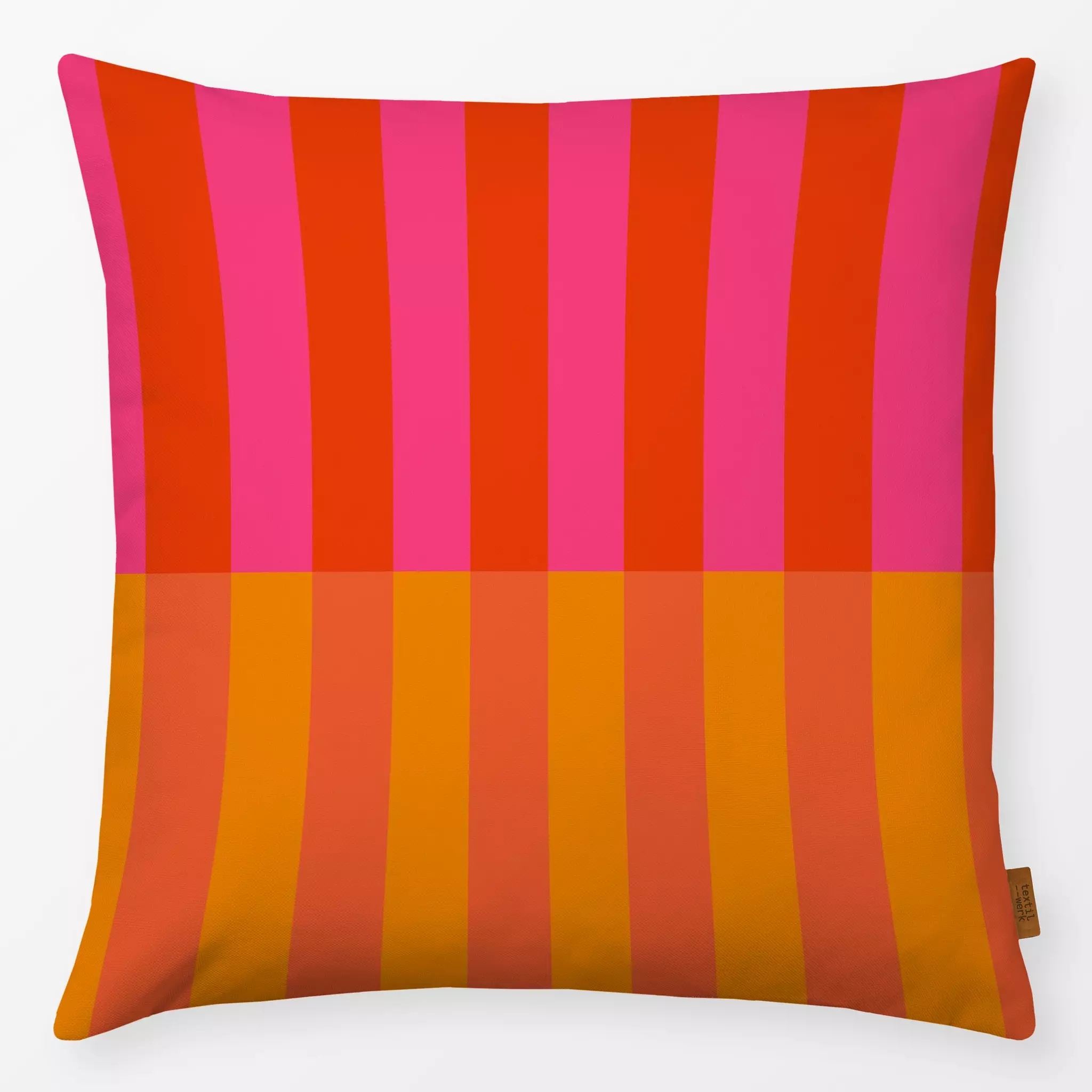 Kissen Kissen Streifen Pink Orange Rot