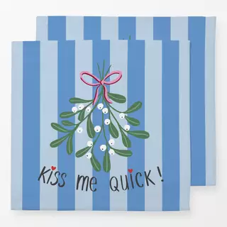 Servietten Kiss Me Quick – Streifen