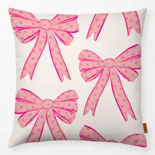 Kissen Schleifen Allover rosa
