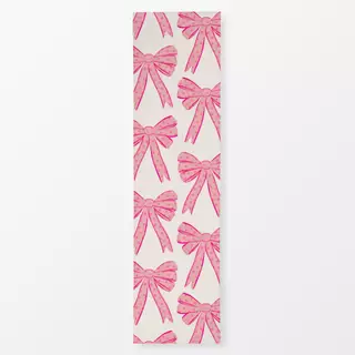 Tischläufer Schleifen Allover rosa