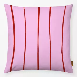 Kissen Ciao Streifen Rot Pink