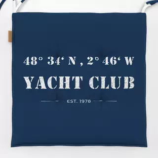 Sitzkissen Yacht Club Navy Blau