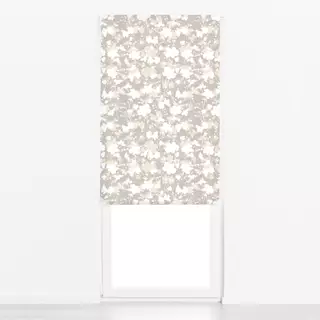 Raffrollo Blumenmuster beige