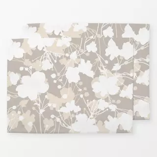 Tischset Blumenmuster beige