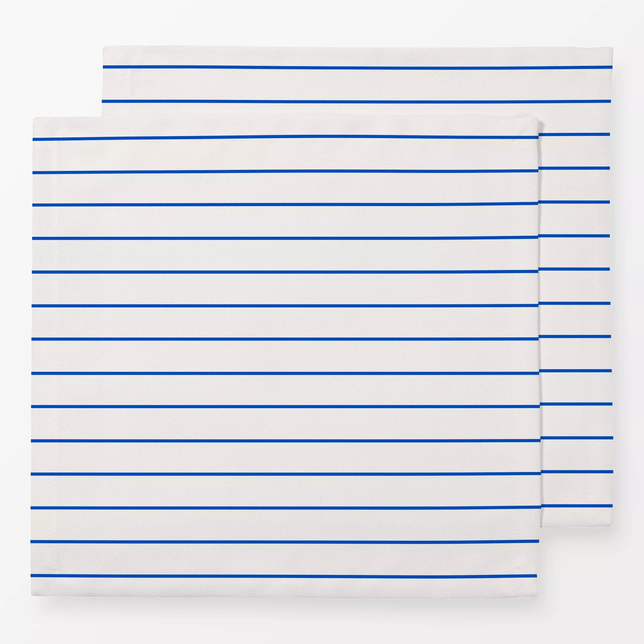 Servietten Hand Drawn Lines Blau - Sommer, Symbole & Muster - von „textilwerk"; Muster, Linien, Sommer, blau, summer, schlic...