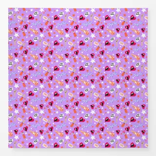 Tischdecke Empowerment Sticker flieder