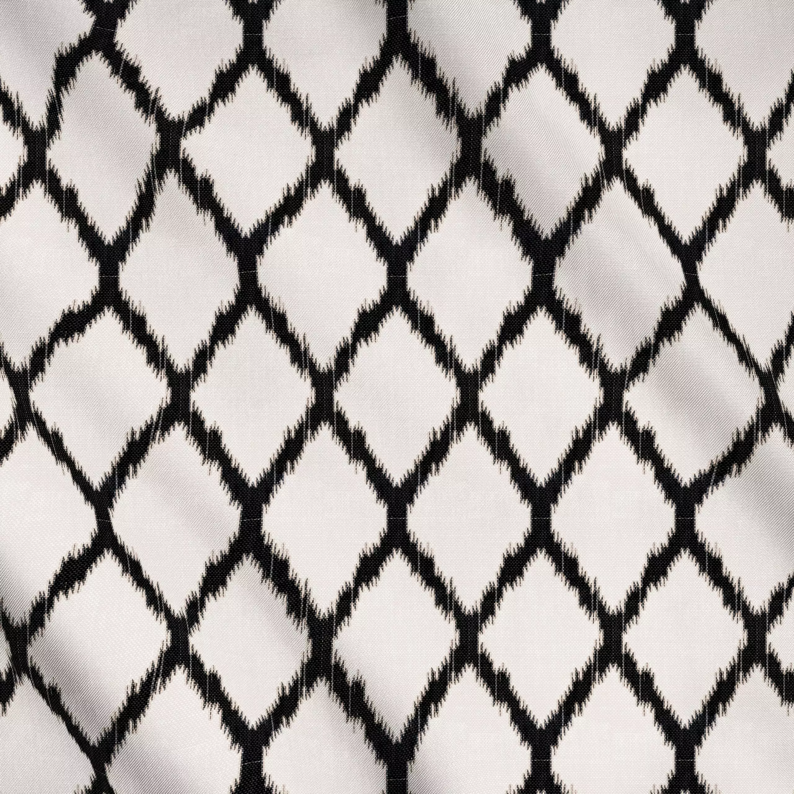 Meterware Diamonds Black - Symbole & Muster, Reise - von „Studio Kesse"; marrakesch, marrokko, boho, abstrakt, Ethno, ikat, ...