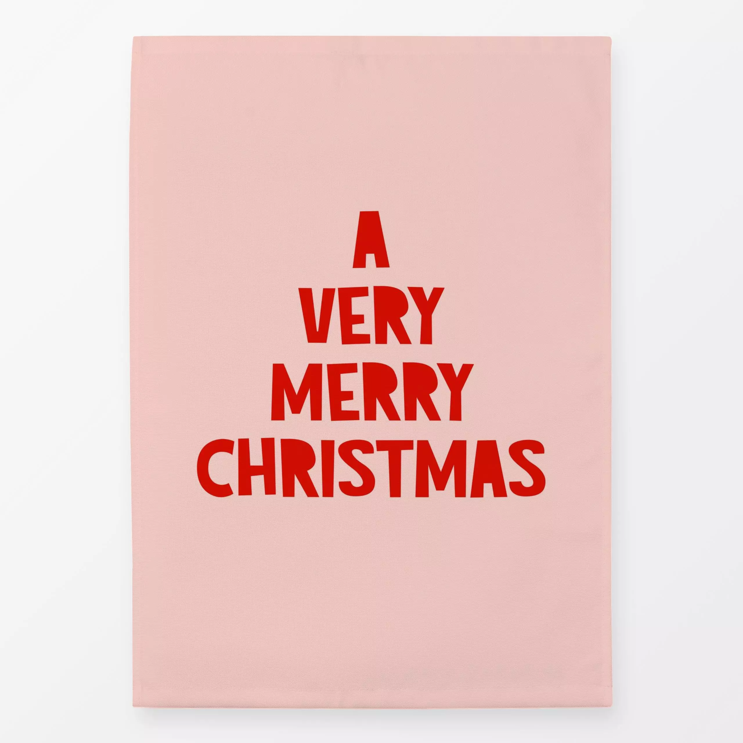 Geschirrtücher A very merry christmas rose - Sprüche & Schriftzüge, Weihnachten - von „Lisa Jasmin Bauer"; Weihnachtsbaum, W...