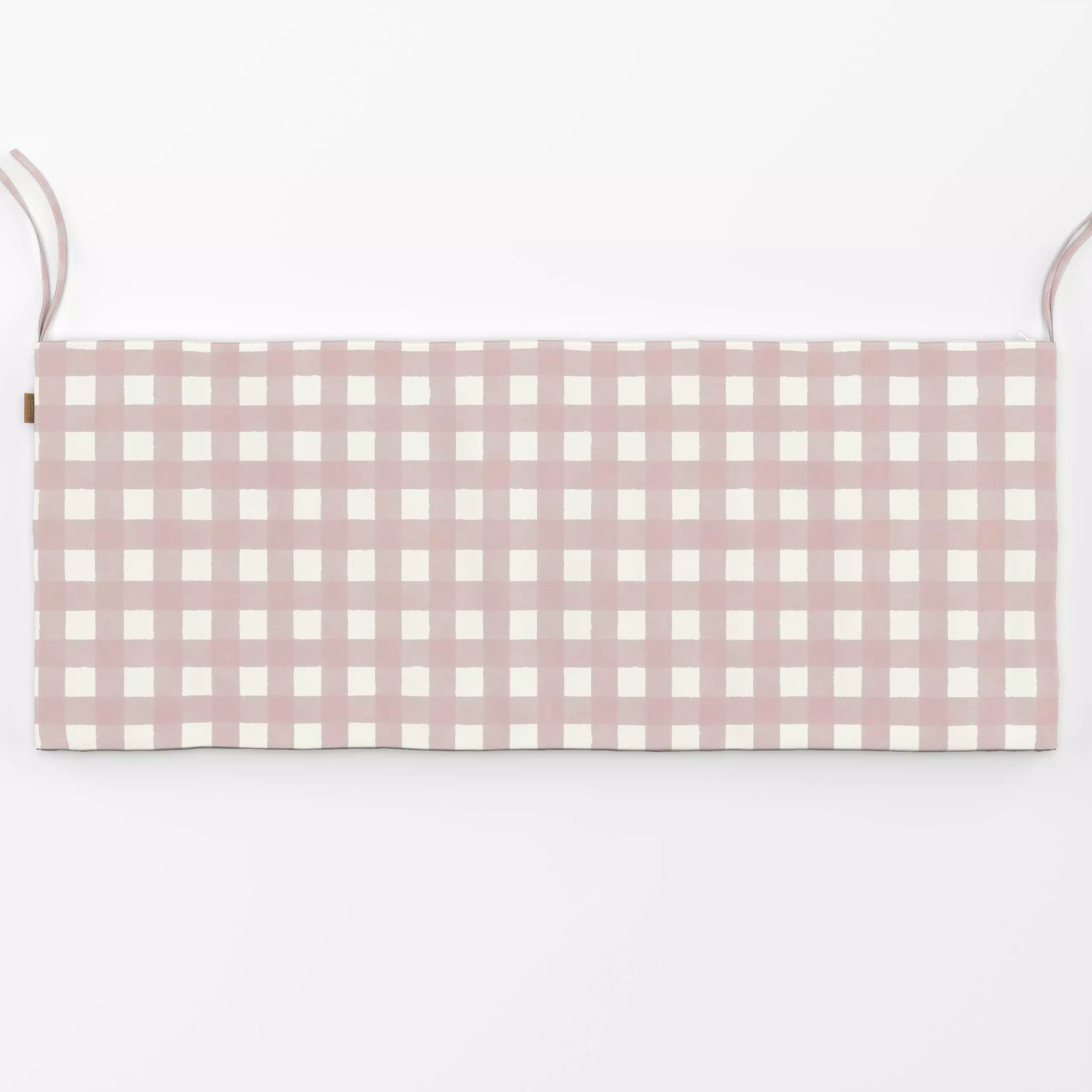 Bankauflage Coquette Gingham Altrosa - Symbole & Muster - von „Monika Strigel"; altrosa, klassisch, kariert, gingham, Monika...