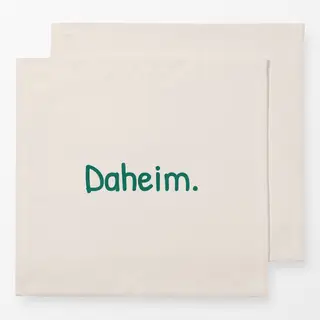 Servietten Daheim beige