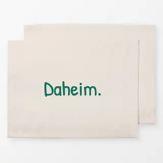 Tischset Daheim beige