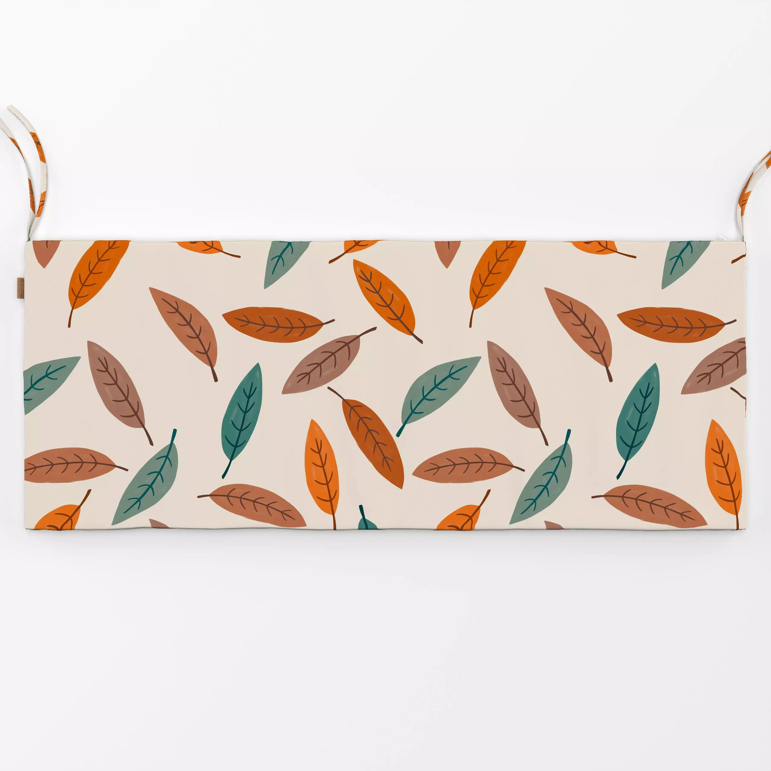 Bankauflage Herbstblätter grün orange - Herbst, Symbole & Muster, Pflanzen & Botanik - von „Studio Kesse"