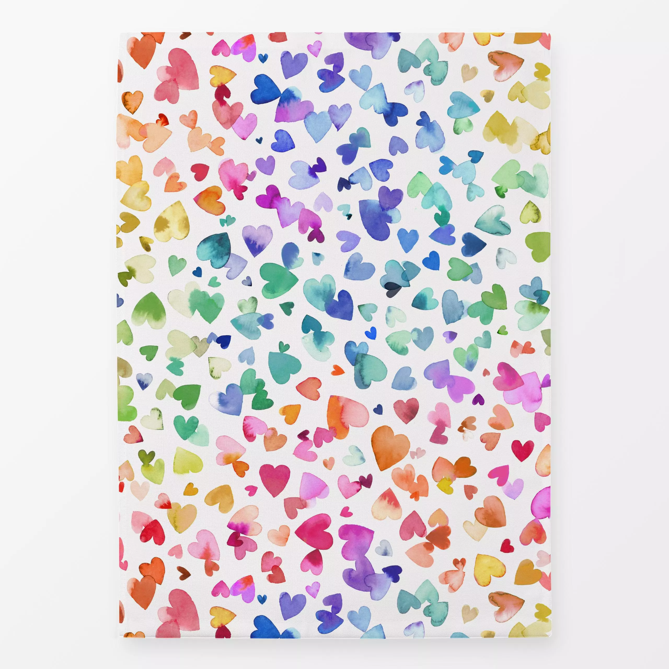 Geschirrtücher Pride Colorful Rainbow Hearts - Liebe, Romantik & Pride, Symbole & Muster - von „Ninola Design "; Muster, Som...