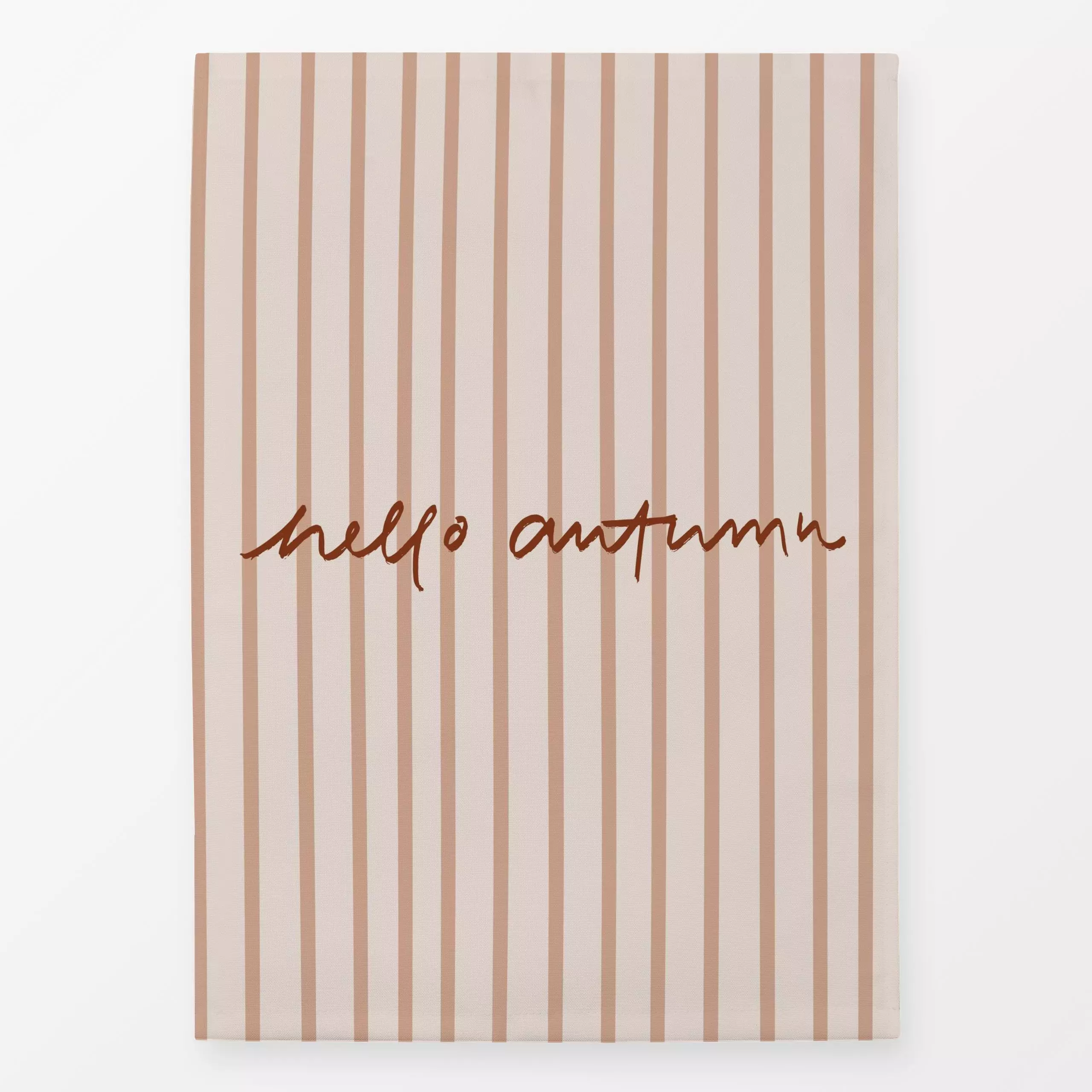 Geschirrtücher Hello Autumn Streifen - Herbst, Sprüche & Schriftzüge - von „Kruth Design"; Streifen, Herbst, spruch, Spruchk...