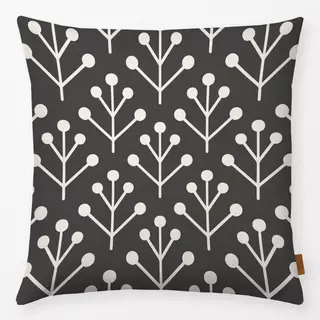 Kissen Berry Twig dunkelgrau