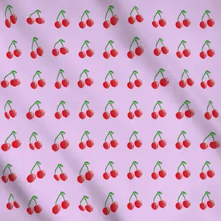 Meterware Kirsche auf Flieder