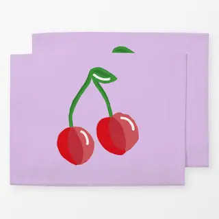 Tischset Kirsche auf Flieder