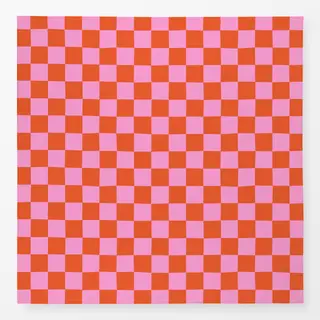 Tischdecke Chess Pattern orange pink