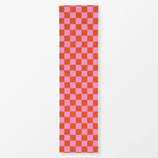 Tischläufer Chess Pattern orange pink