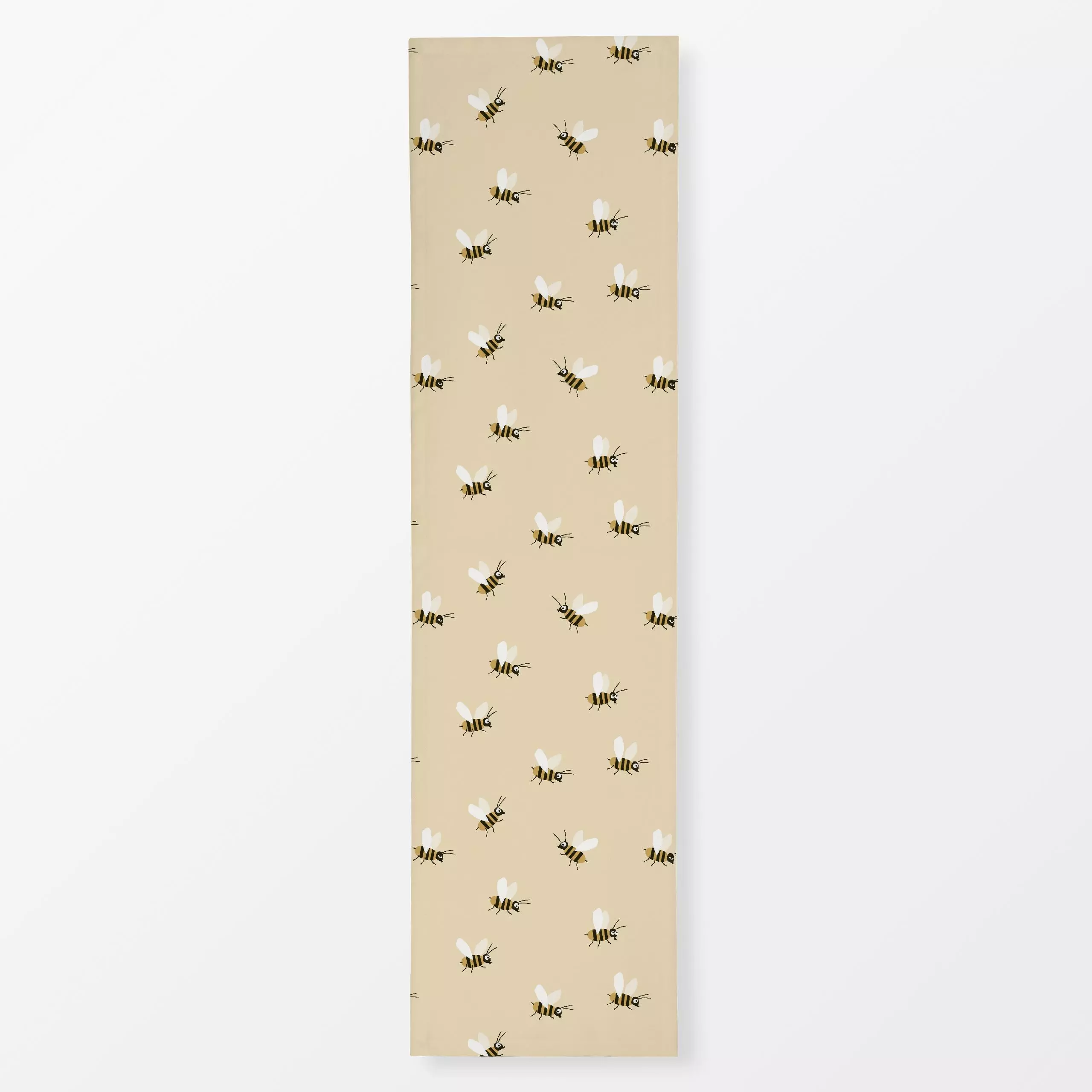 Tischläufer Biene Sabine - Kinderzimmer & Motive für Kinder, Tiere - von „Jana Driver"; Kinder, Bienen, gelb, Kindermotiv, S...