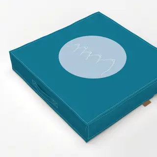 Bodenkissen Bergsommer Berge blau