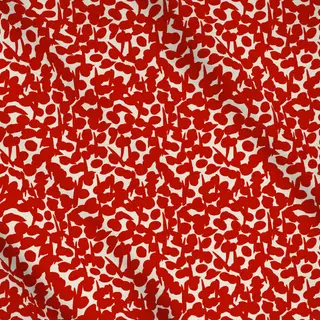 Meterware Rote-Creme-Beeren