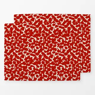 Tischset Rote-Creme-Beeren