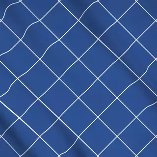 Meterware Karos Beige Blau Wendekissen