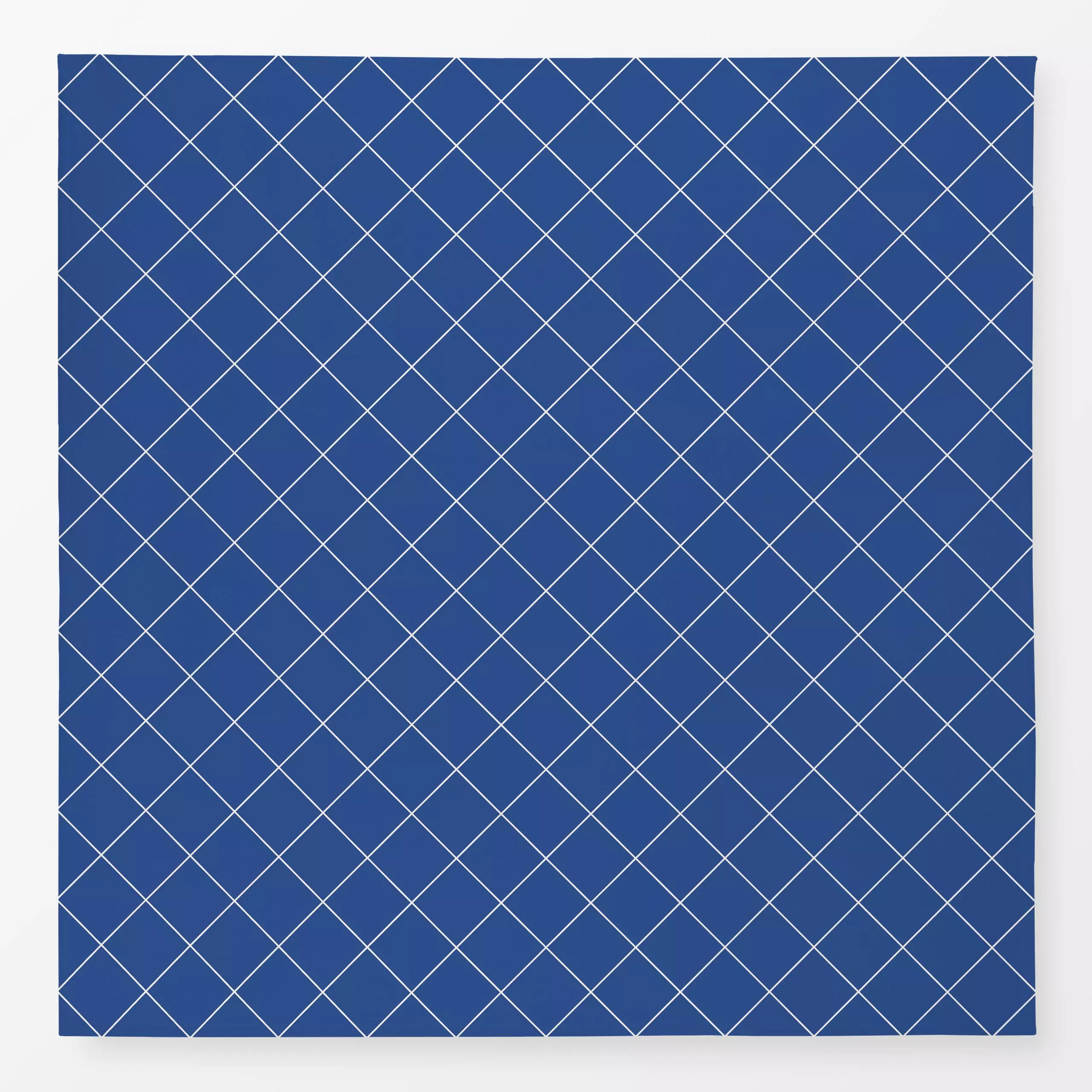 Tischdecke Karos Beige Blau Wendekissen - Sommer, Symbole & Muster - von „Kathrin Woo"; minimal, modern, maritim, Karos, kar...