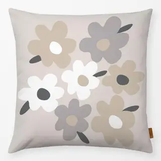 Kissen Frühlingsblumen Mischung Beige