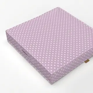 Bodenkissen Punkte Polkadot Beige Lila