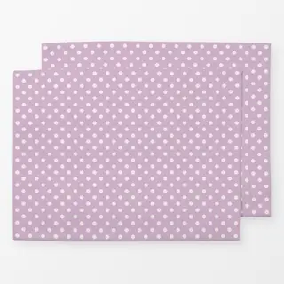 Tischset Punkte Polkadot Beige Lila