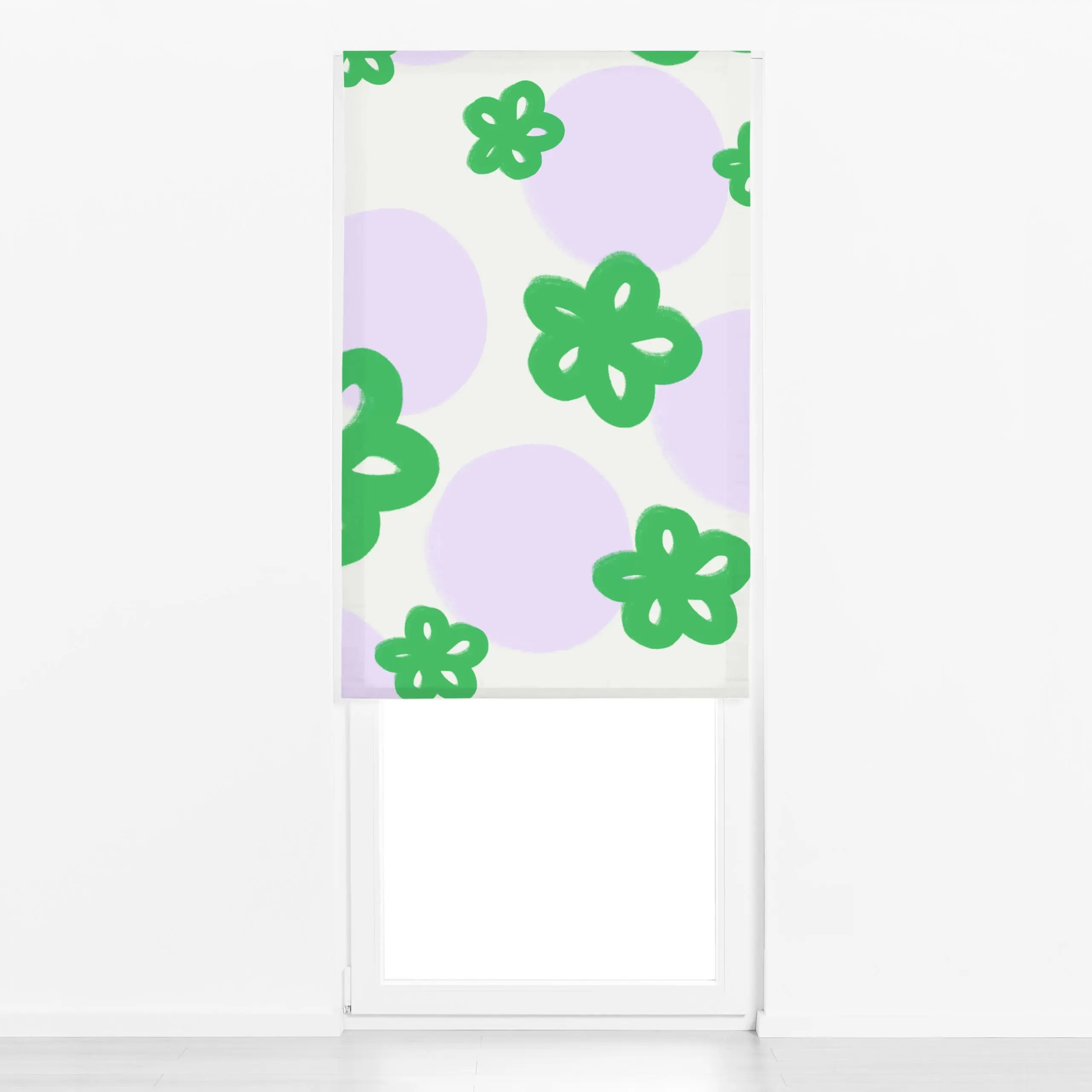 Raffrollo Blumenmuster - Blumen & Florales, Frühling, Sommer - von „lena marie design"; abstrakt, Blumen, Sommerblumen, Frue...