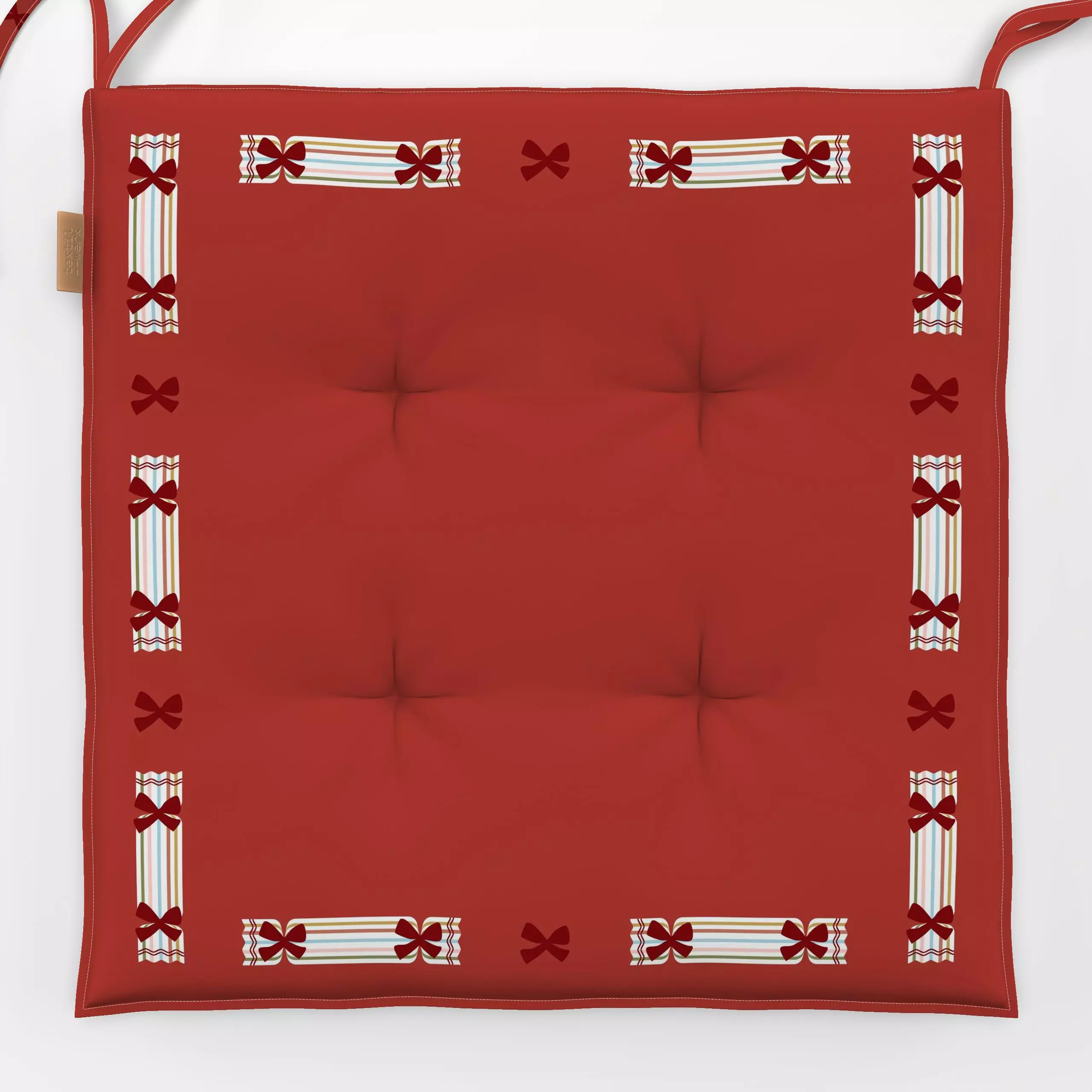 Sitzkissen Bonbons Frame - Weihnachten, Winter - von „Jana Moßmann"; Weihnachten, Winter, weihnachtlich, Weihnachtskollektio...