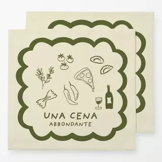 Servietten Abendessen Cena Dinner