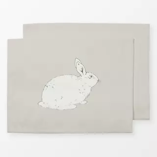 Tischset Hase beige